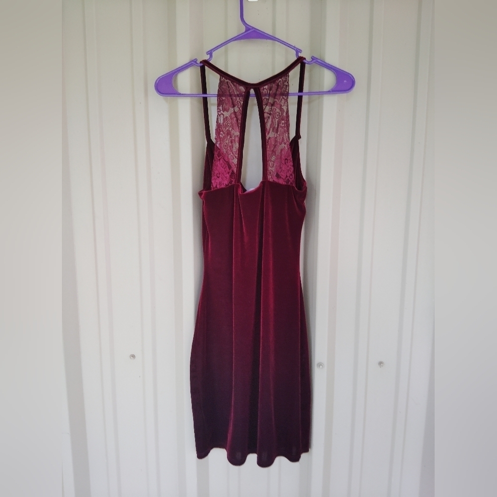 Women's Lulus Burgundy Wine Maroon Sleeveless Tank Midi Dress Size Small - Picture 2 of 3